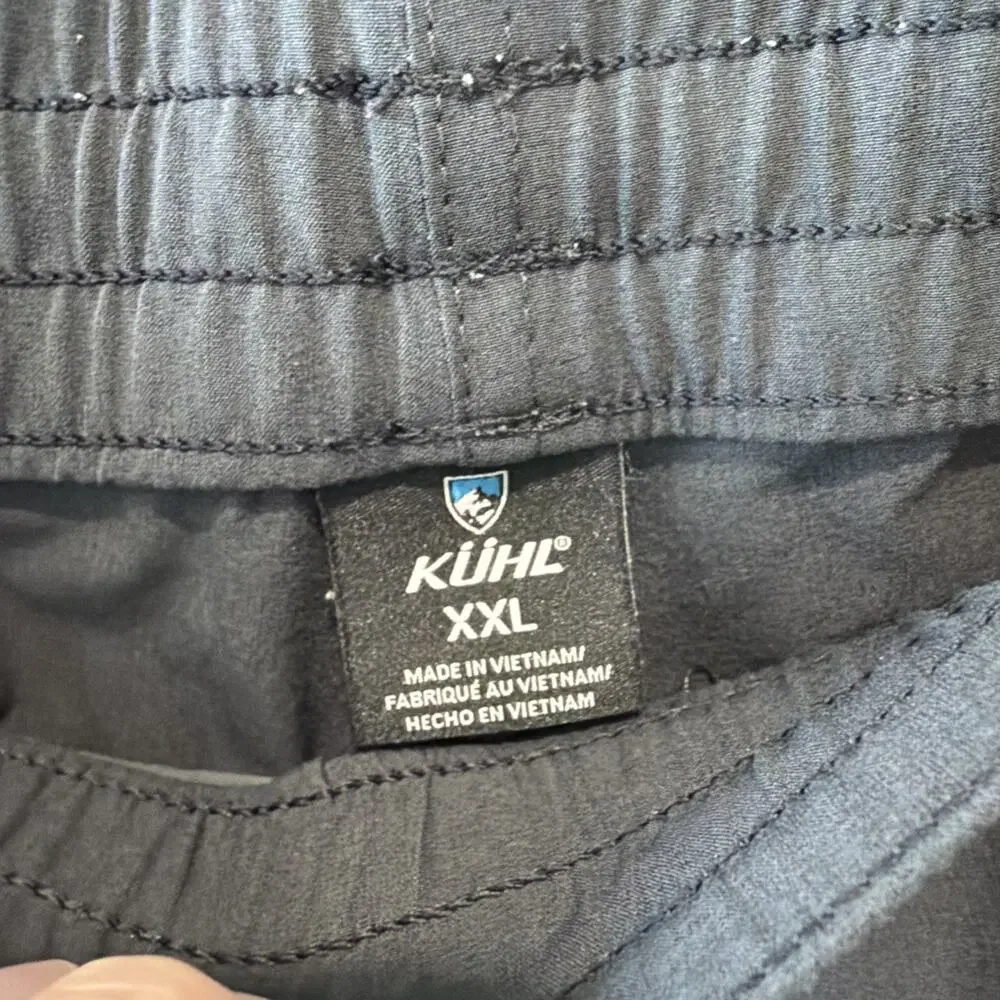 Kuhl Dark Gray Zip Pocket Outdoors Hiking Camping Freeflex Shorts Men’s Size Xxl